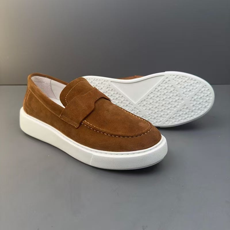 Handemade Retro Genuine Leather Retro Men's Casual Loafers