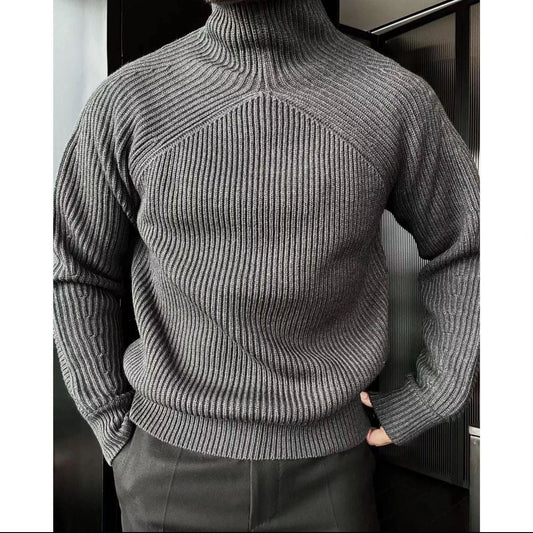 CozyCore High-Neck Thermal Pullover