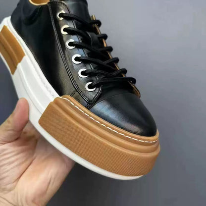 Retro Horsehide Casual Shoes | low-top Sneakers