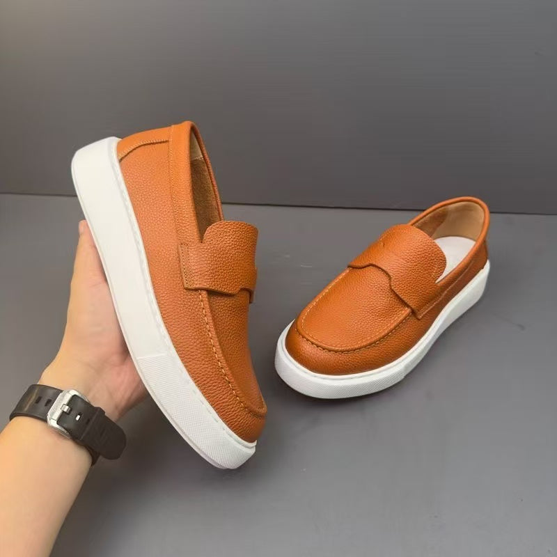 Handemade Retro Genuine Leather Retro Men's Casual Loafers