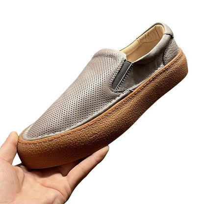 Handcrafted Vintage Minimalist Fashionable Versatile Lace-Up Casual Sneakers