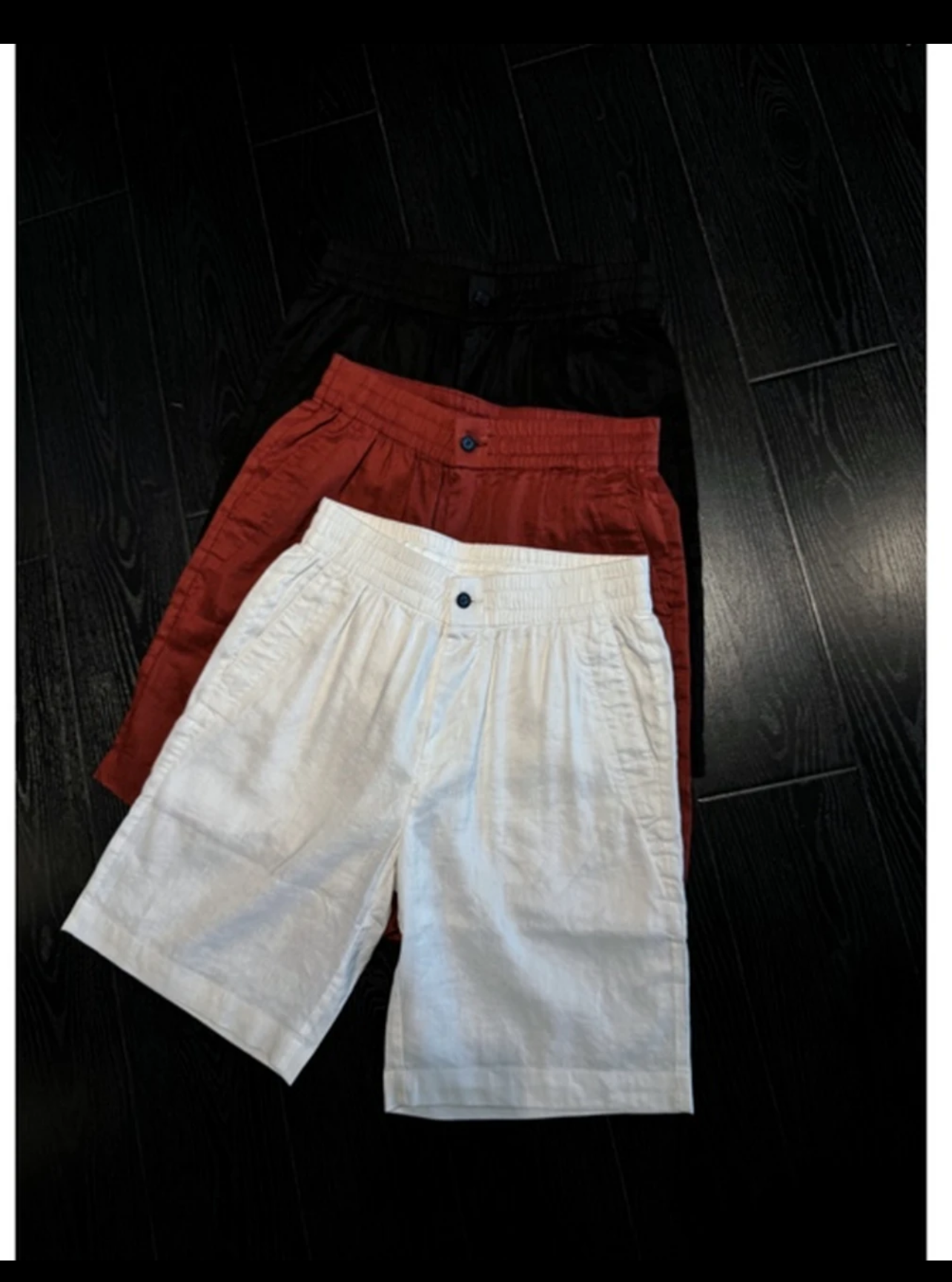 Hand-stitched linen lightweight loose-fit shirt with long sleeves and casual pants set