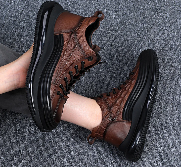 Brown Alligator Sneakers Upgraded