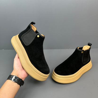 Handmade Retro British Versatile Chelsea Boots