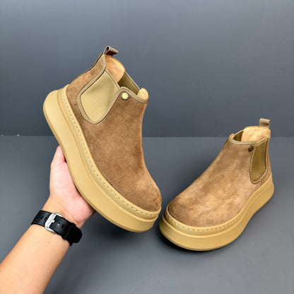Handmade Retro British Versatile Chelsea Boots