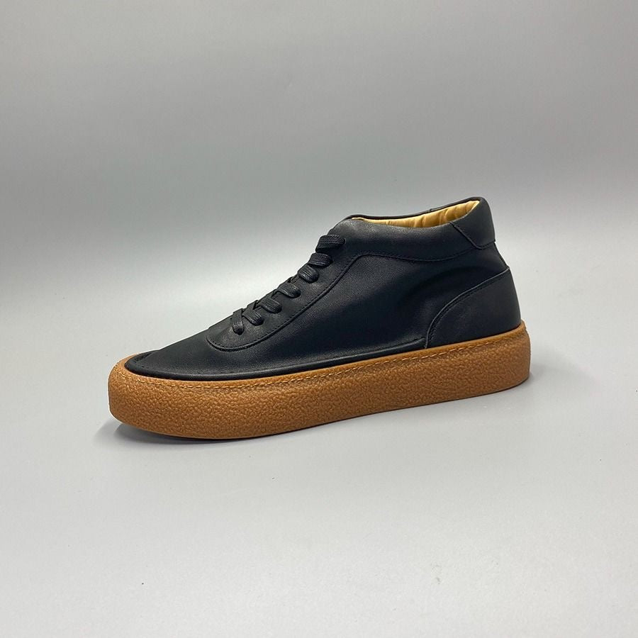 Retro Handcrafted Cowhide Casual Skate Shoes