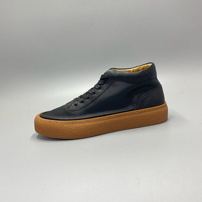 Retro Handcrafted Cowhide Casual Skate Shoes