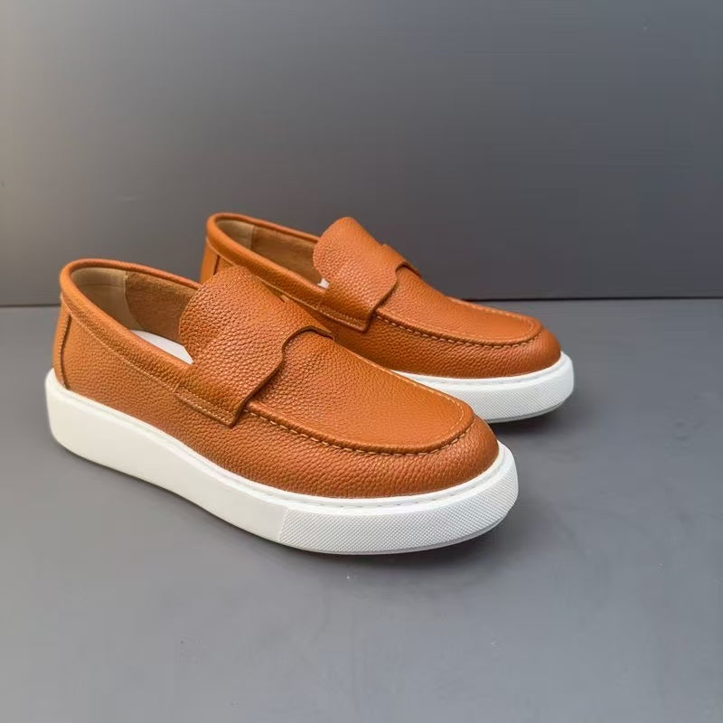 Handemade Retro Genuine Leather Retro Men's Casual Loafers