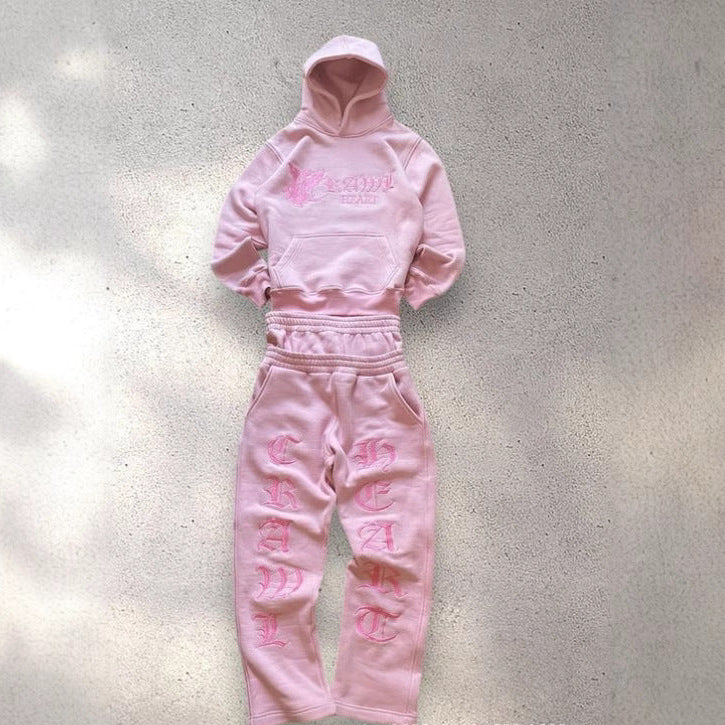 Chic Embroidered Tracksuit