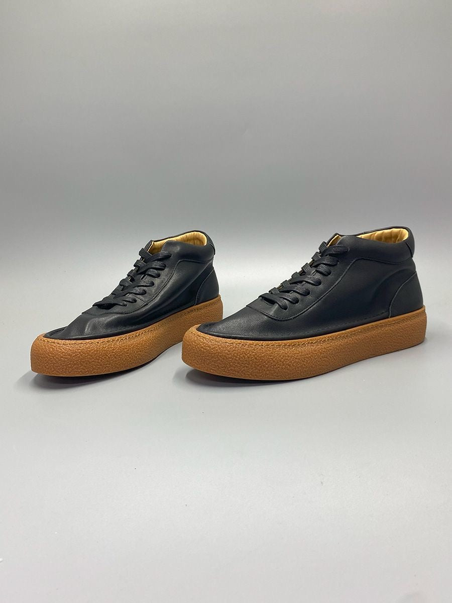 Retro Handcrafted Cowhide Casual Skate Shoes