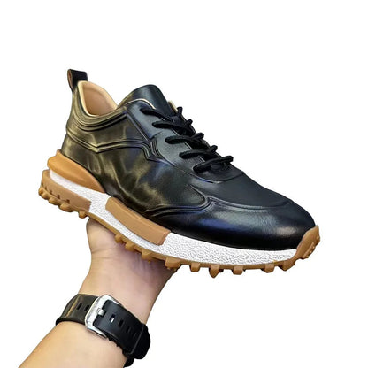 Handcrafted Vintage Horsehide Casual Fashion Sneakers