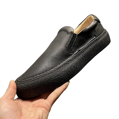 Handcrafted Vintage Minimalist Fashionable Versatile Lace-Up Casual Sneakers