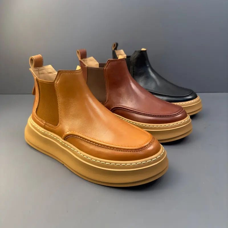 Handmade Retro Horsehide Chelsea Boots | Vintage British Style Martin Boot