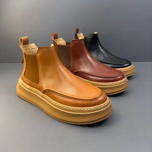 Handmade Retro Horsehide Chelsea Boots | Vintage British Style Martin Boot