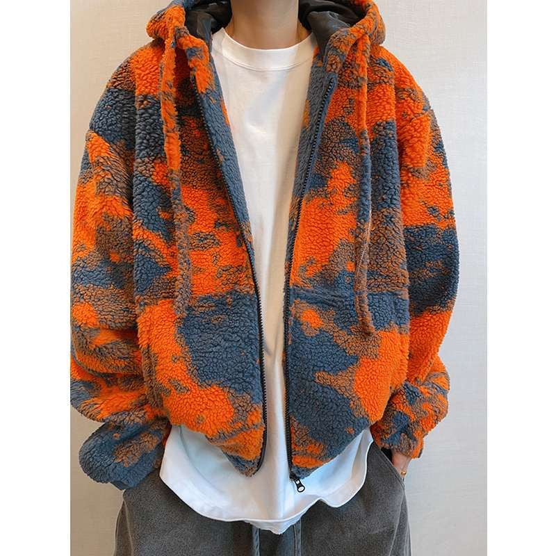 Autumn/Winter Vintage Shearling Oversized Warm Zipper Jacket