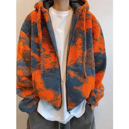 Autumn/Winter Vintage Shearling Oversized Warm Zipper Jacket