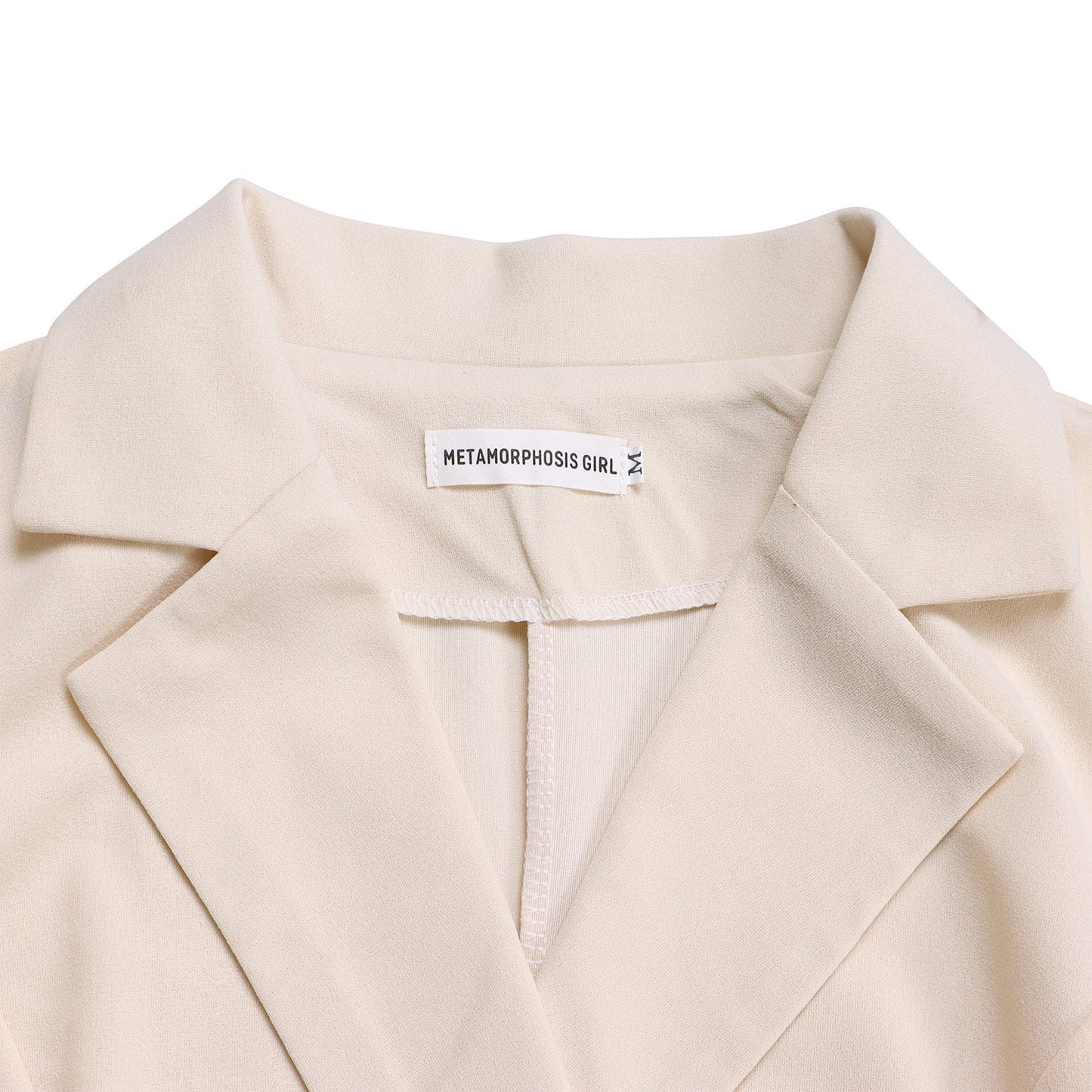 Power & Poise — Chic Suit-Collar Pleated Dress for Work & Beyond