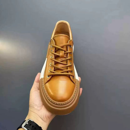 Retro Horsehide Casual Shoes | low-top Sneakers