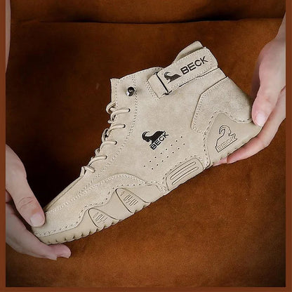 Baker Handcrafted Winter High-Top Outdoor Hiking Boots with Fleece Lining