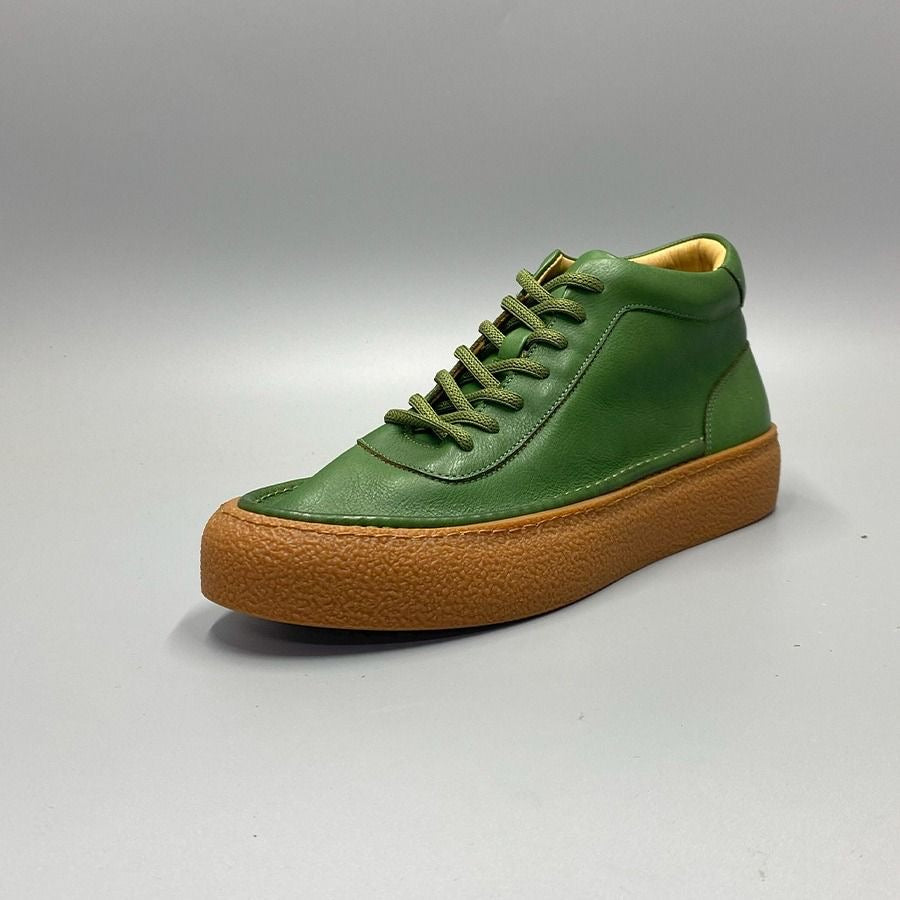 Retro Handcrafted Cowhide Casual Skate Shoes