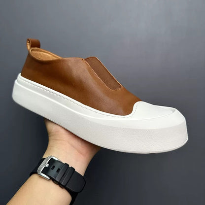 Handcrafted Vintage Slip-On Fashionable Low-Top Sneakers
