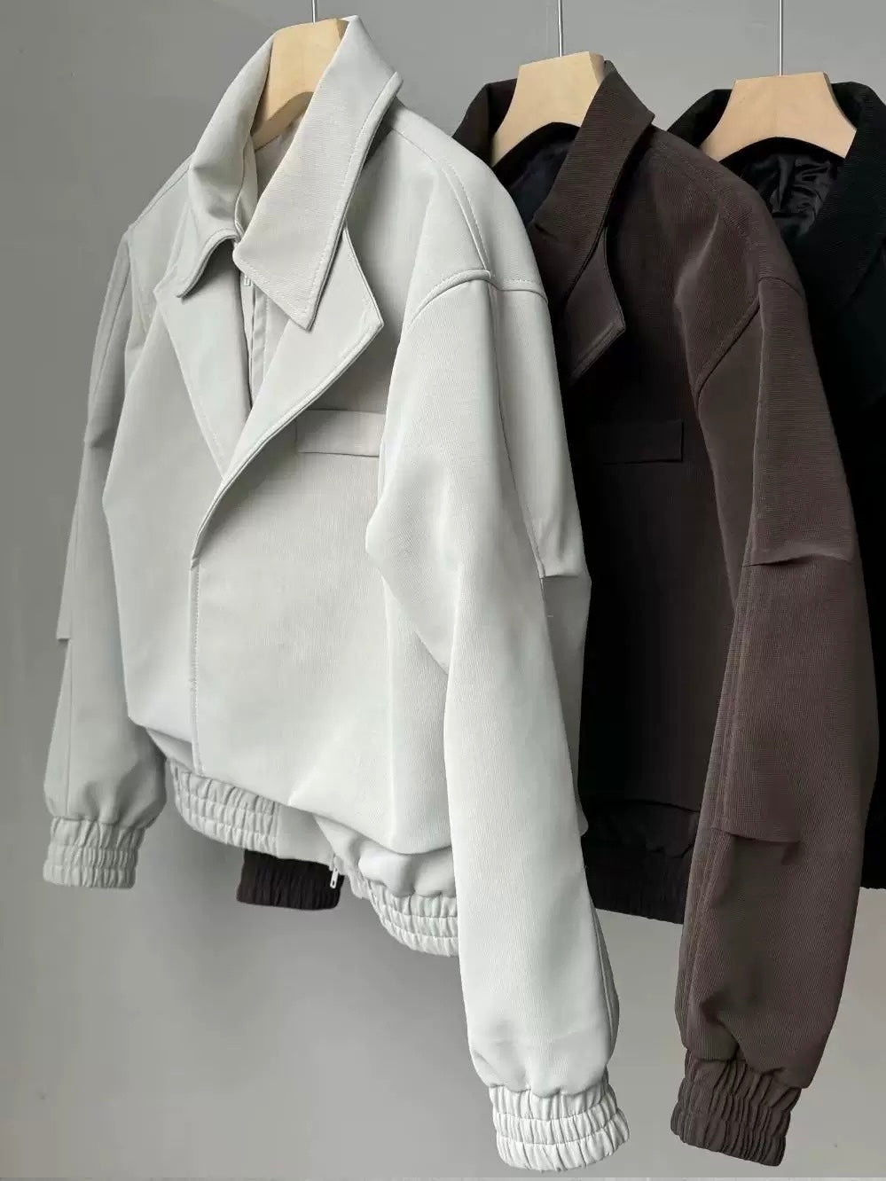 Textured Panelled Padded Jacket