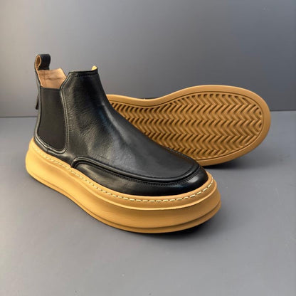 Handmade Retro Horsehide Chelsea Boots | Vintage British Style Martin Boot