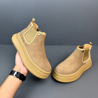 Handmade Retro British Versatile Chelsea Boots