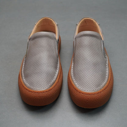 Handcrafted Vintage Minimalist Fashionable Versatile Lace-Up Casual Sneakers