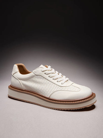 Handmade Retro New Casual Skate Shoes Fashion Breathable Softsole Leather Shoes