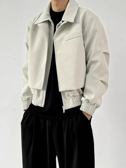 Textured Panelled Padded Jacket