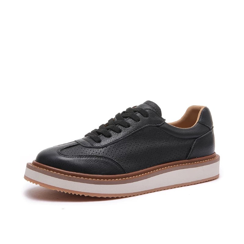 Handmade Retro New Casual Skate Shoes Fashion Breathable Softsole Leather Shoes