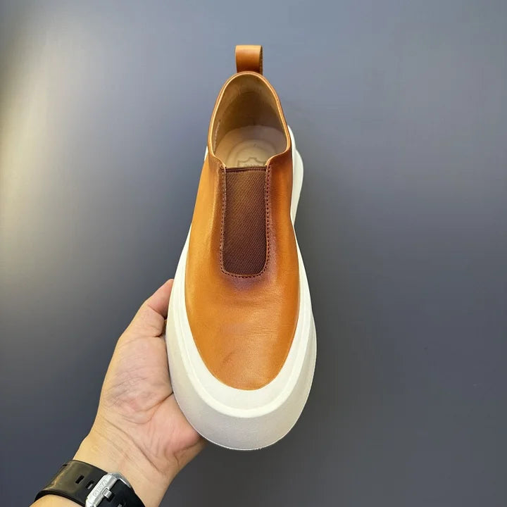 Luamilys | Retro Soft Leather Skate Shoes