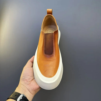 Luamilys | Retro Soft Leather Skate Shoes