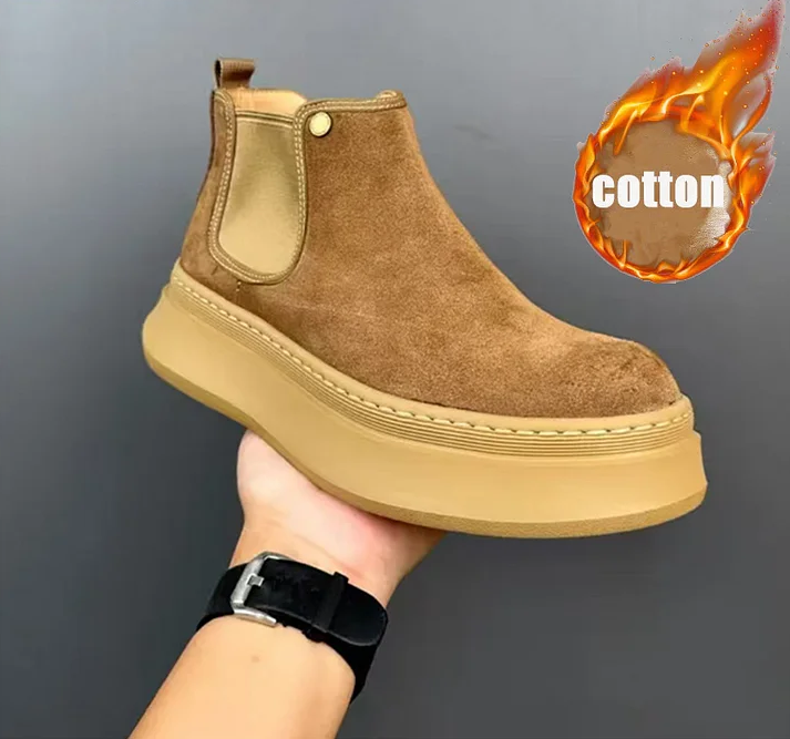 Handmade Retro British Versatile Chelsea Boots