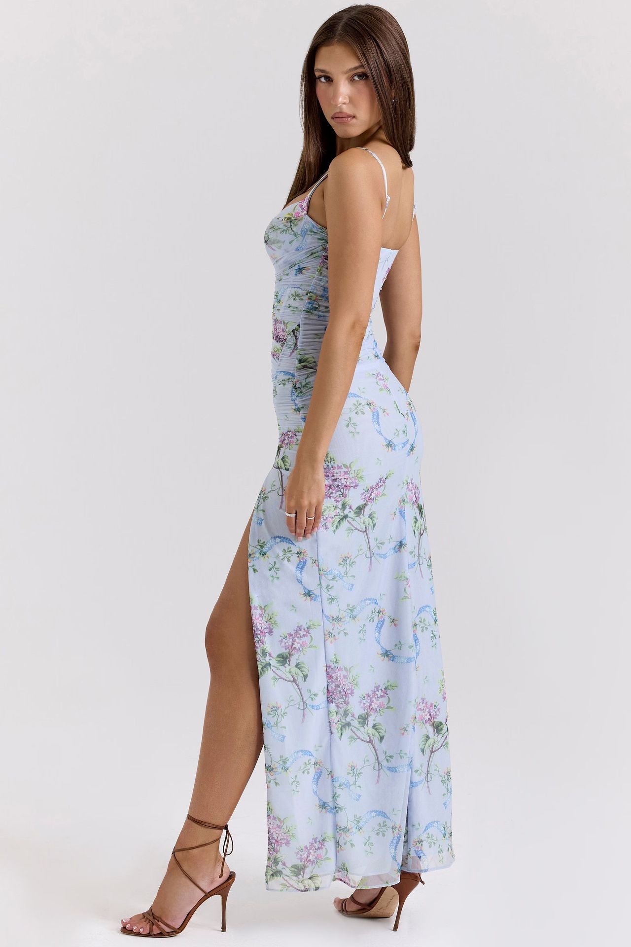 Slim Printed Halter Dress