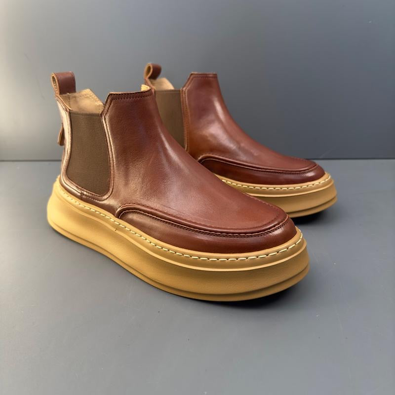 Handmade Retro Horsehide Chelsea Boots | Vintage British Style Martin Boot