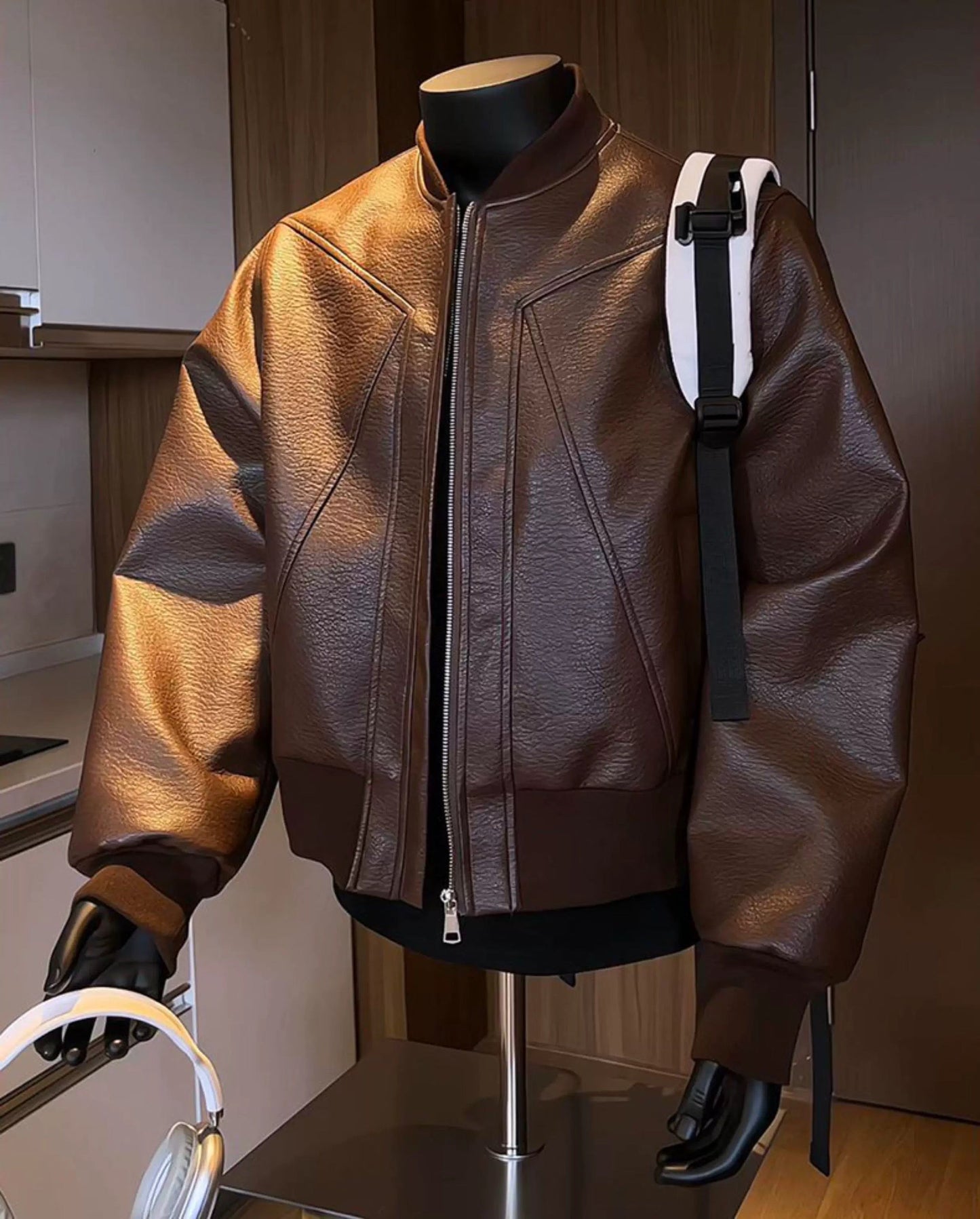 Urban Edge Faux Leather Jacket