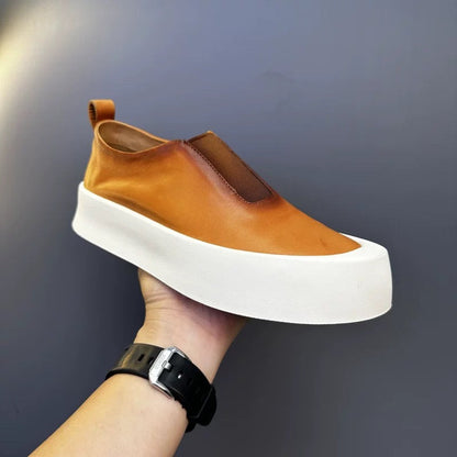 Luamilys | Retro Soft Leather Skate Shoes