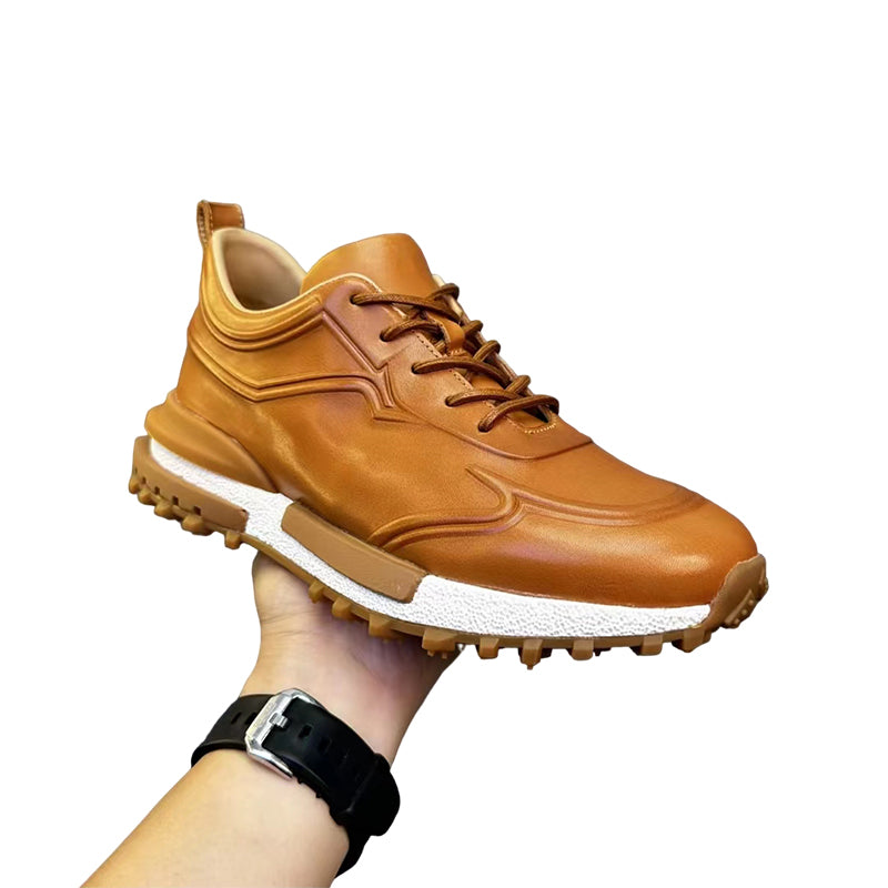 Handcrafted Vintage Horsehide Casual Fashion Sneakers